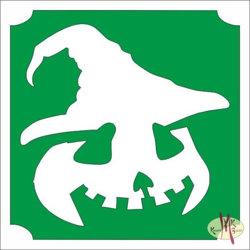 5x5 cm-es Csillámtetoválás sablon -Halloween tök 178
