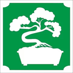 5x5 cm-es Csillámtetoválás sablon - Bonsai fa 182