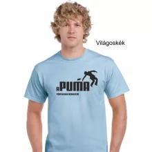 Vicces Póló - Apuma férfiasan bebaszik