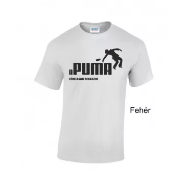 Vicces Póló - Apuma férfiasan bebaszik