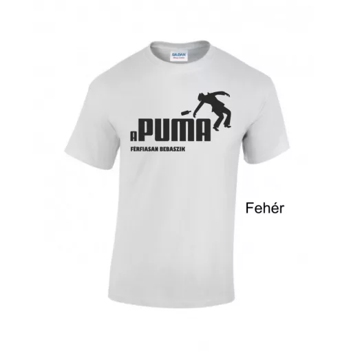 Vicces Póló - Apuma férfiasan bebaszik