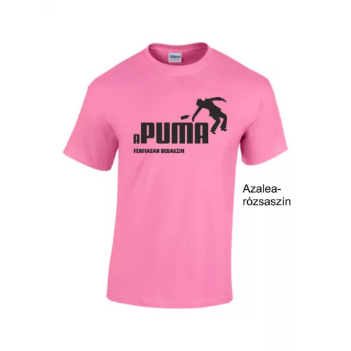 Vicces Póló - Apuma férfiasan bebaszik
