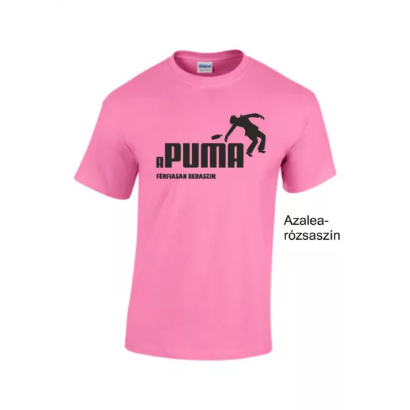 Vicces Póló - Apuma férfiasan bebaszik