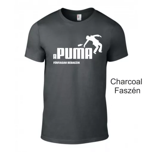 Vicces Póló - Apuma férfiasan bebaszik