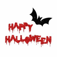 5x5 cm-es Csillám tetoválás sablon - Happy Halloween 183