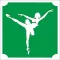 5x5 cm-es Csillámtetoválás sablon sablon - Balerina 198
