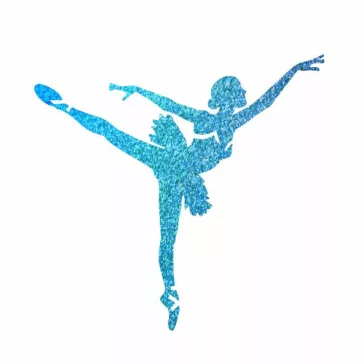 5x5 cm-es Csillámtetoválás sablon sablon - Balerina 198