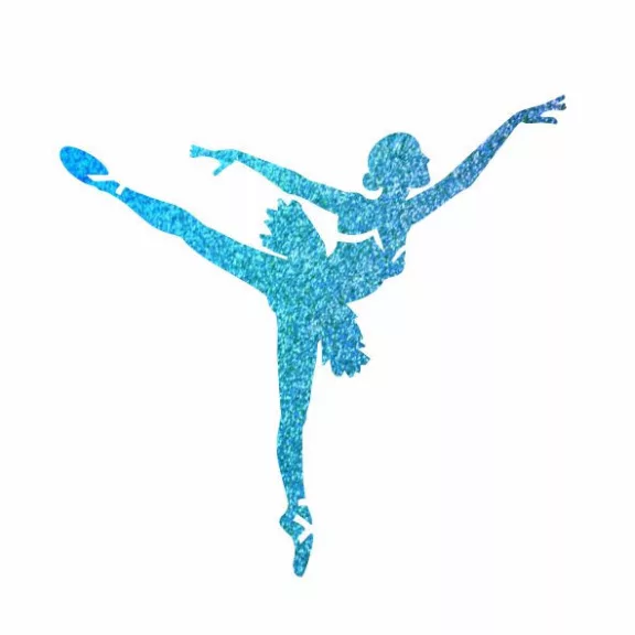 5x5 cm-es Csillámtetoválás sablon sablon - Balerina 198