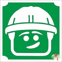 5x5 cm-es Csillámtetoválás sablon - Lego munkás 200