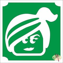 5x5 cm-es Csillámtetoválás sablon - Lego lány 208