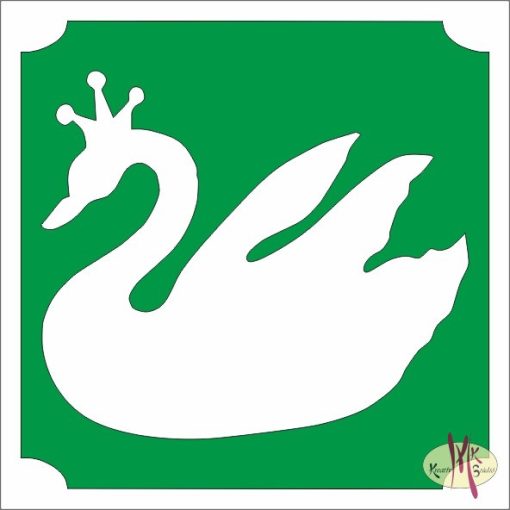 5x5 cm-es Csillámtetoválás sablon - Hattyú 212