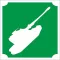 5x5 cm-es Csillámtetoválás sablon - Tank 215