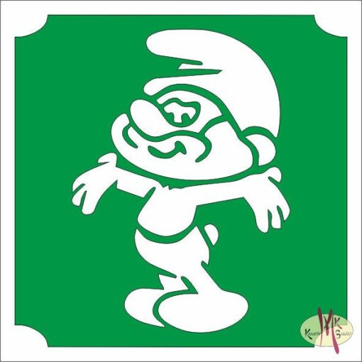 5x5 cm-es Csillámtetoválás sablon - Törpapa 221