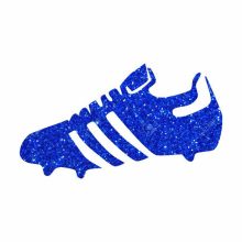 5x5 cm-es Csillámtetoválás sablon - Foci cipő 222