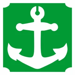 5x5 cm-es Csillámtetoválás sablon - Horgony 230