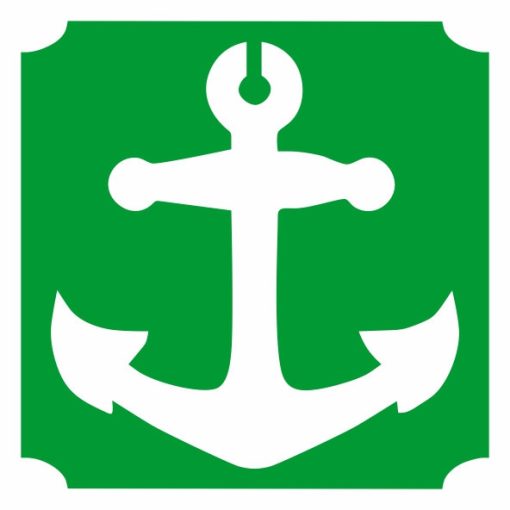 5x5 cm-es Csillámtetoválás sablon - Horgony 230