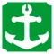 5x5 cm-es Csillámtetoválás sablon - Horgony 230