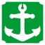 5x5 cm-es Csillámtetoválás sablon - Horgony 230