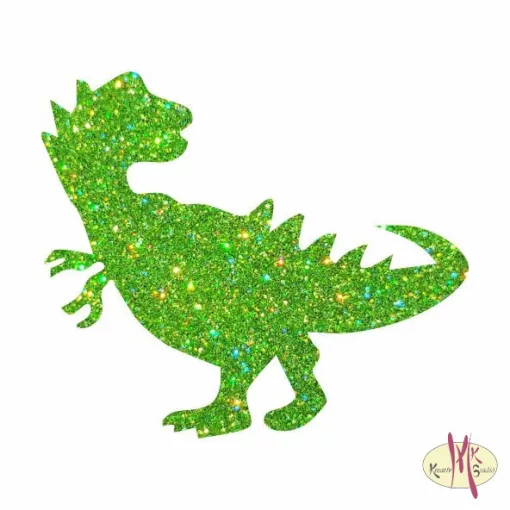  5x5 cm-es Csillámtetoválás sablon - T Rex dino 239