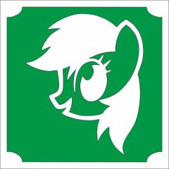 Csillámtetoválás sablon - Én kicsi Pónim 241