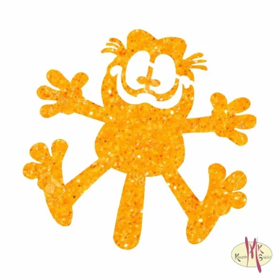 5x5 cm-es Csillámtetoválás sablon - Garfield 248
