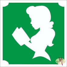 5x5 cm-es Csillámtetoválás sablon - Belle Szépség és a szörnyeteg 252