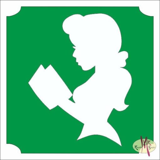 5x5 cm-es Csillámtetoválás sablon - Belle Szépség és a szörnyeteg 252