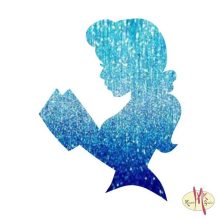 5x5 cm-es Csillámtetoválás sablon - Belle Szépség és a szörnyeteg 252