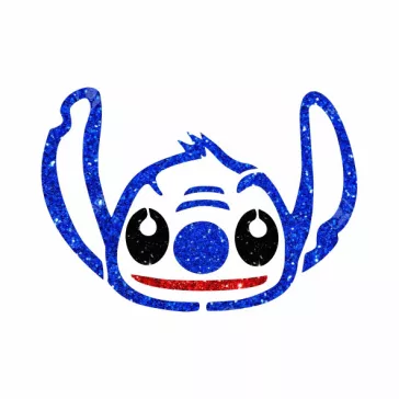 Stitch Csillámtetoválás sablon és matrica – Kreatív testfestés csillámporral