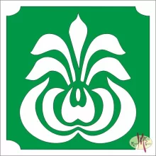 5x5 cm-es Csillámtetoválás sablon - Magyar motívum virág 254
