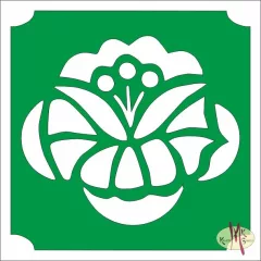   5x5 cm-es Csillámtetoválás sablon - Magyar motívum virág 257