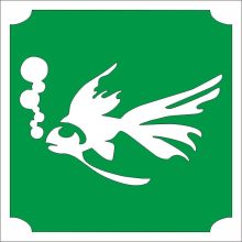  5x5 cm-es Csillámtetoválás sablon - Hal 258