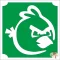 5x5 cm-es Csillám tetoválás sablon - Angry birds 262