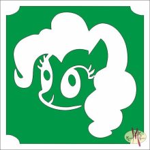 5x5 cm-es Csillámtetoválás sablon - Én kicsi Pónim 264