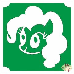 5x5 cm-es Csillámtetoválás sablon - Én kicsi Pónim 264