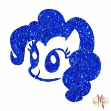 5x5 cm-es Csillámtetoválás sablon - Én kicsi Pónim 264