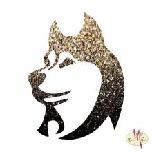 5x5 cm-es Csillámtetoválás sablon - Husky 273
