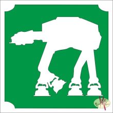 5x5 cm-es Csillámtetoválás sablon -Star Wars, Birodalmi lépegető 275
