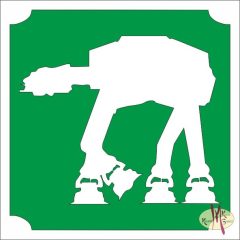   5x5 cm-es Csillámtetoválás sablon -Star Wars, Birodalmi lépegető 275