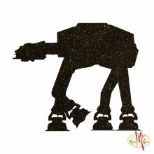 5x5 cm-es Csillámtetoválás sablon -Star Wars, Birodalmi lépegető 275