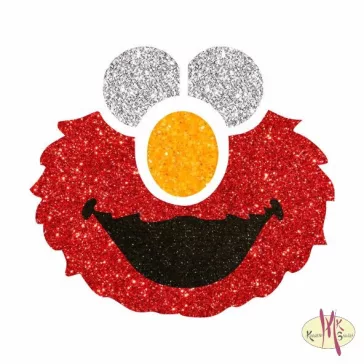 5x5 cm-es Csillám tetoválás sablon - Elmo 277