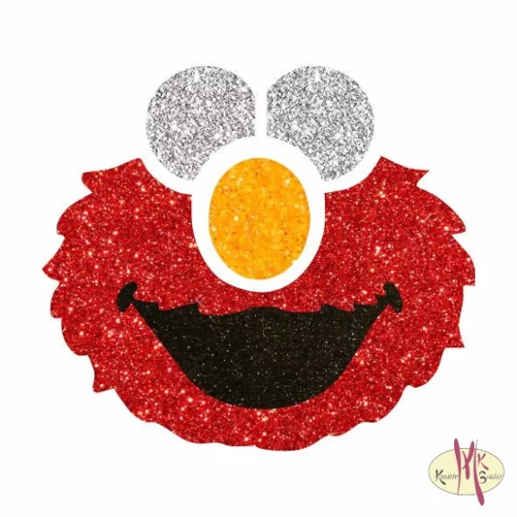 5x5 cm-es Csillám tetoválás sablon - Elmo 277