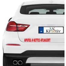  Aputól a kettesátlagért autós matrica több méretben