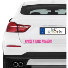  Aputól a kettesátlagért autós matrica több méretben