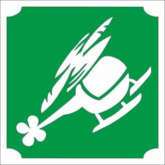 5x5 cm-es Csillámtetoválás sablon - Helikopter 280