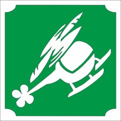 5x5 cm-es Csillámtetoválás sablon - Helikopter 280