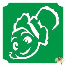 5x5 cm-es Csillámtetoválás sablon - Némó 291