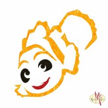 5x5 cm-es Csillámtetoválás sablon - Némó 291