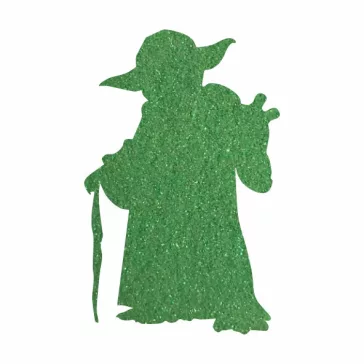 5x5 cm-es Csillám tetoválás sablon - Star Wars, Yoda 293