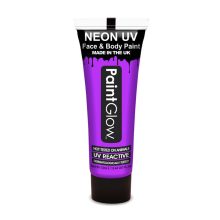 Paintglow Uv - Neon arc és testfesték lila 10ml